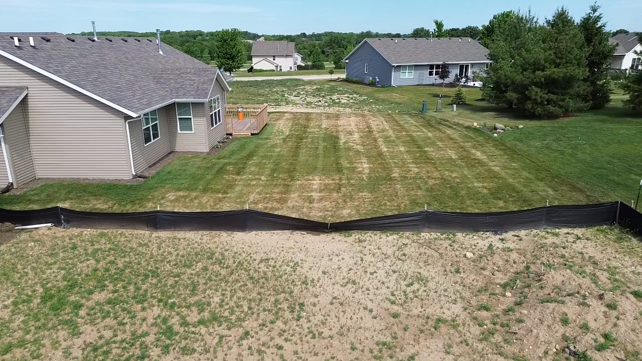 Freshly cut lawn by TL Lawncare in Rockford Illinois